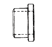 Buttweld (Pipe)/Solid Flanged Head SAE
Standard Pressure Series (Code 61)