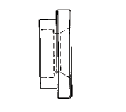 Braze/Solid Flanged Head SAE
Standard Pressure Series (Code 61)