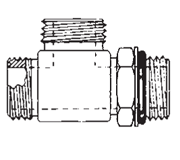 ORS/ORS/SAE O-Ring Boss (adj.) Adapter