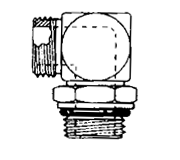 90° ORS/SAE O-Ring Boss (adj.) Adapter