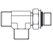 ORS/ISO 6149 Boss (S-series) Run Tee