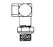 Internal pipe/SAE O-Ring boss (adj.)