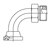 90° ORS/Split Flange (Code 62)