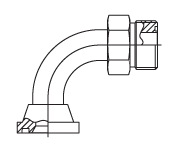 90° ORS/Split Flange (Code 61)