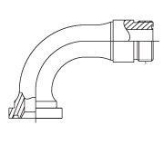 90° ORS/Split Flange (Code 62)