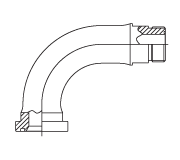 90° ORS/Split Flange (Code 62)