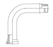 90° ORS/Split Flange (Code 62)