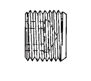 External Pipe/Plug Countersunk Hex